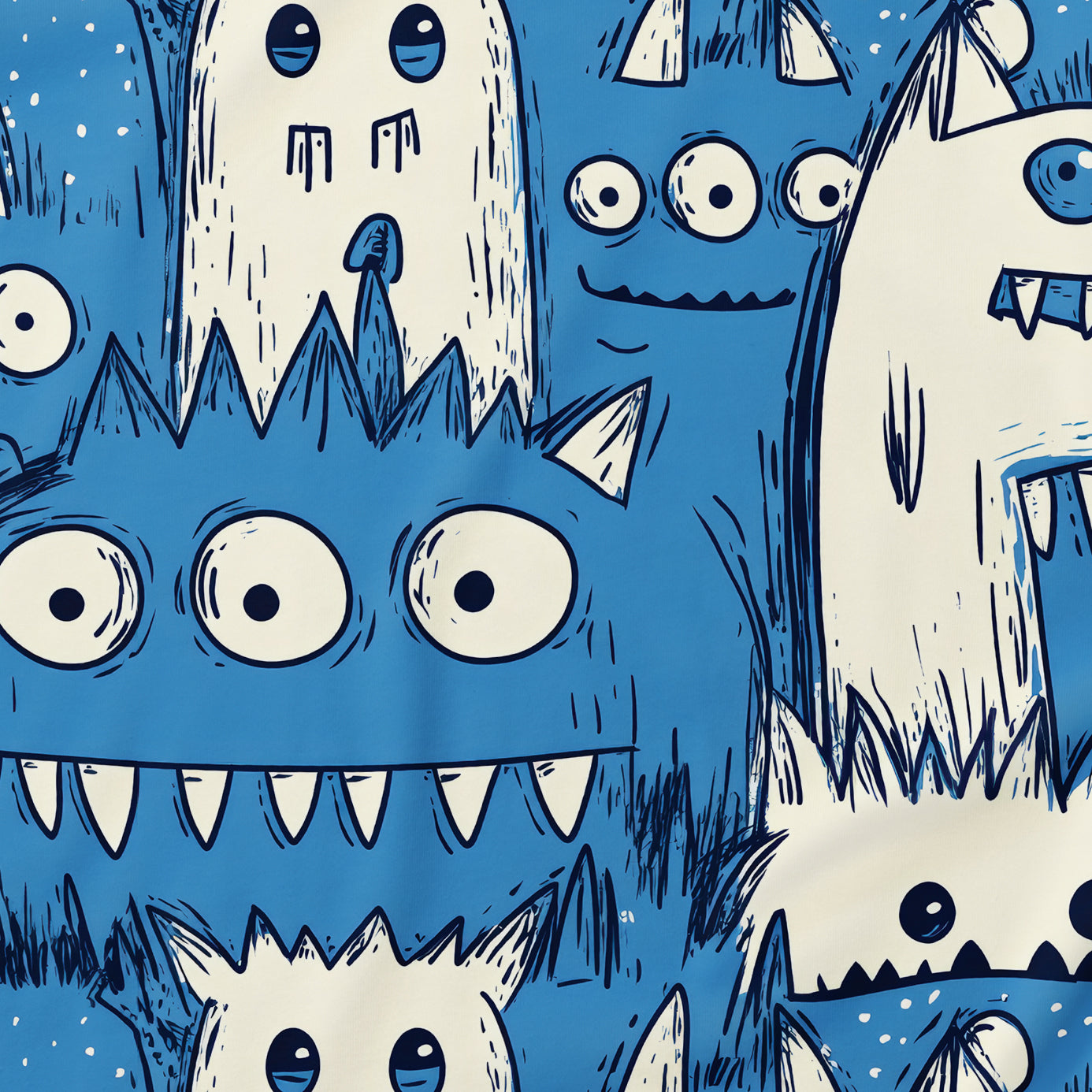 Blue Monsters Onesie