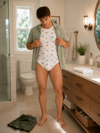 Classic Dinosaur Pattern Onesie