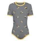 Construction Trucks Pattern Onesie