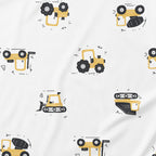 Construction Trucks Pattern Onesie