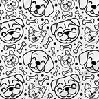 Dogs and Bones Pattern Onesie