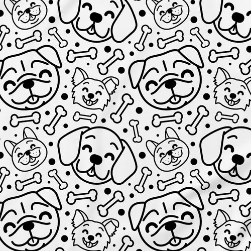Dogs and Bones Pattern Onesie