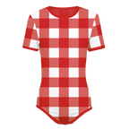 Single Color Plaid Onesie