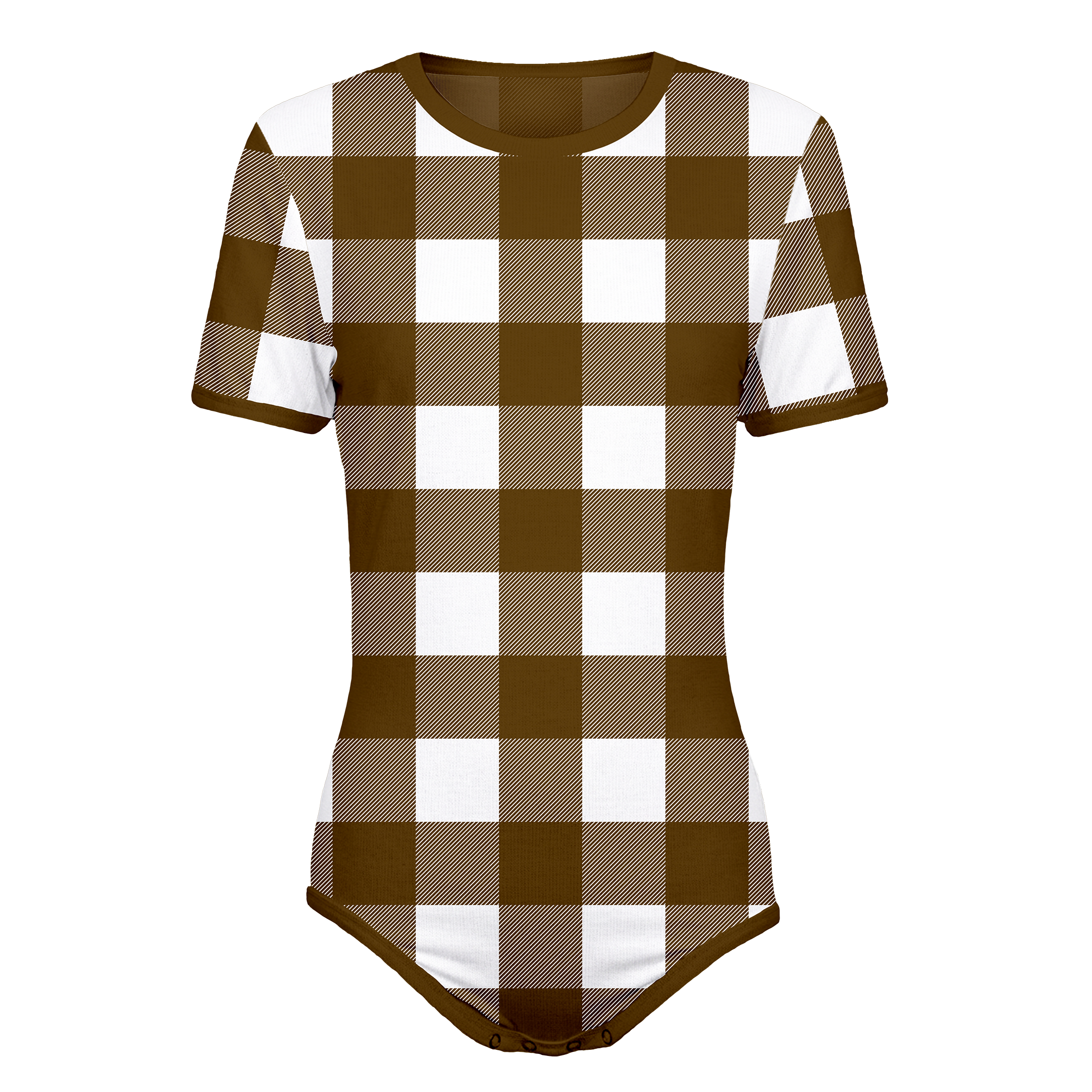 Single Color Plaid Onesie