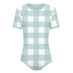 Single Color Plaid Onesie