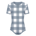 Single Color Plaid Onesie