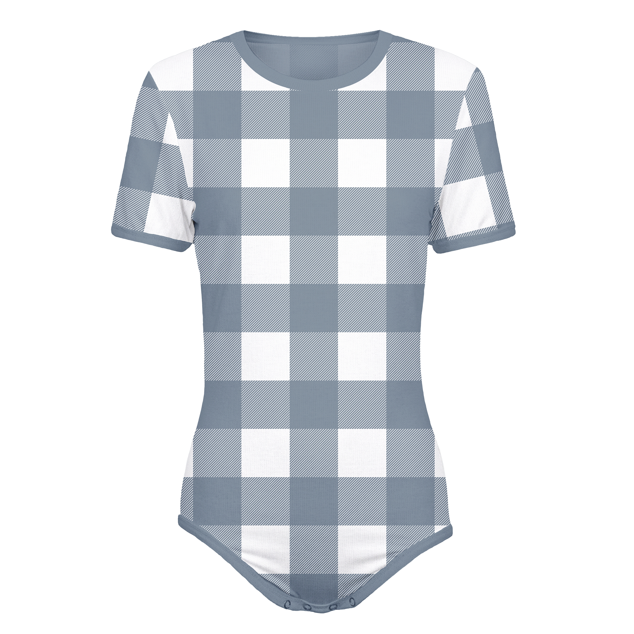 Single Color Plaid Onesie