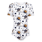 Planets Blue and Gold Pattern Onesie