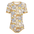 Safari Animals Pattern Onesie