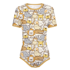 Safari Animals Pattern Onesie