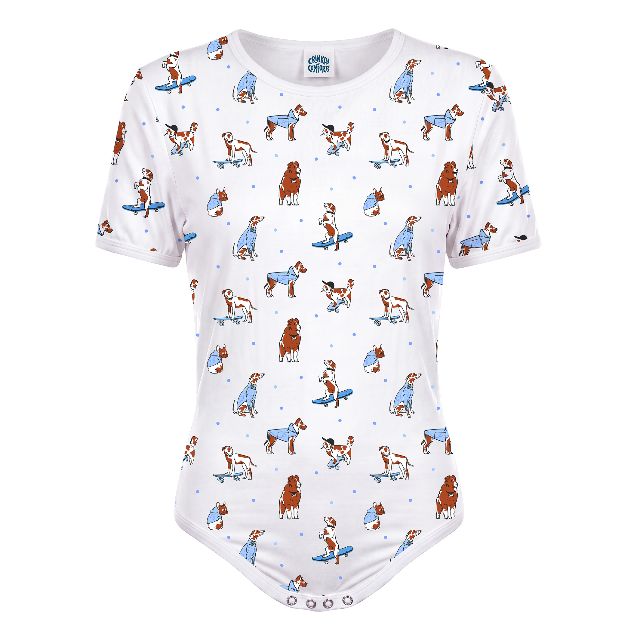 Skateboarding Dogs Onesie