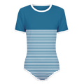 Two-Thirds White Stripes Onesie