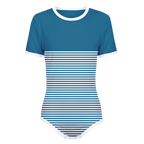 Two-Thirds White Stripes Onesie