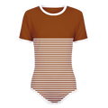 Two-Thirds White Stripes Onesie