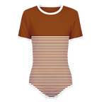 Two-Thirds White Stripes Onesie