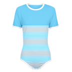 Two-Thirds White Stripes Onesie