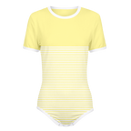 Two-Thirds White Stripes Onesie