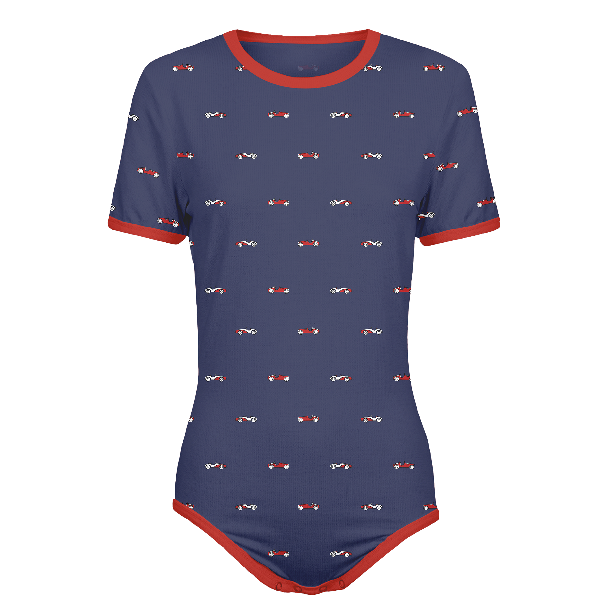 Vintage Race Cars Pattern Onesie