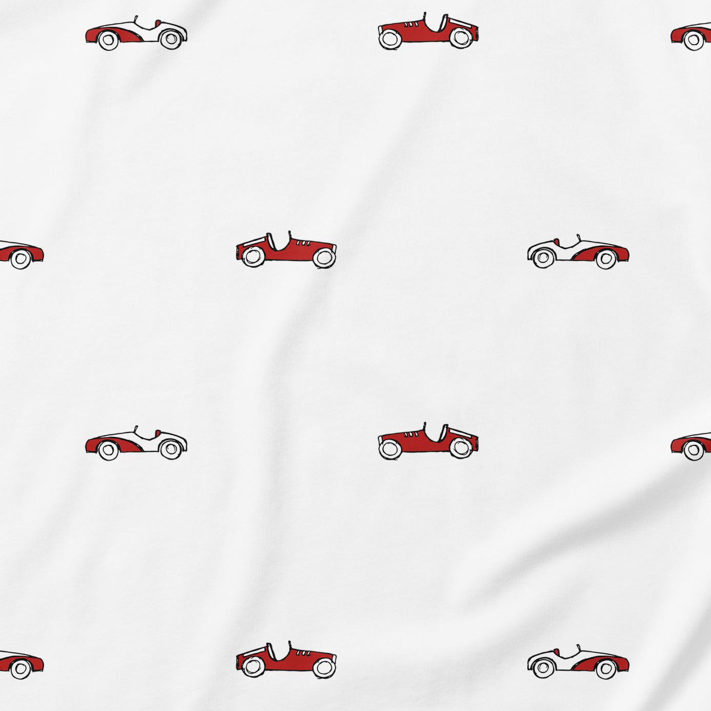 Vintage Race Cars Pattern Onesie