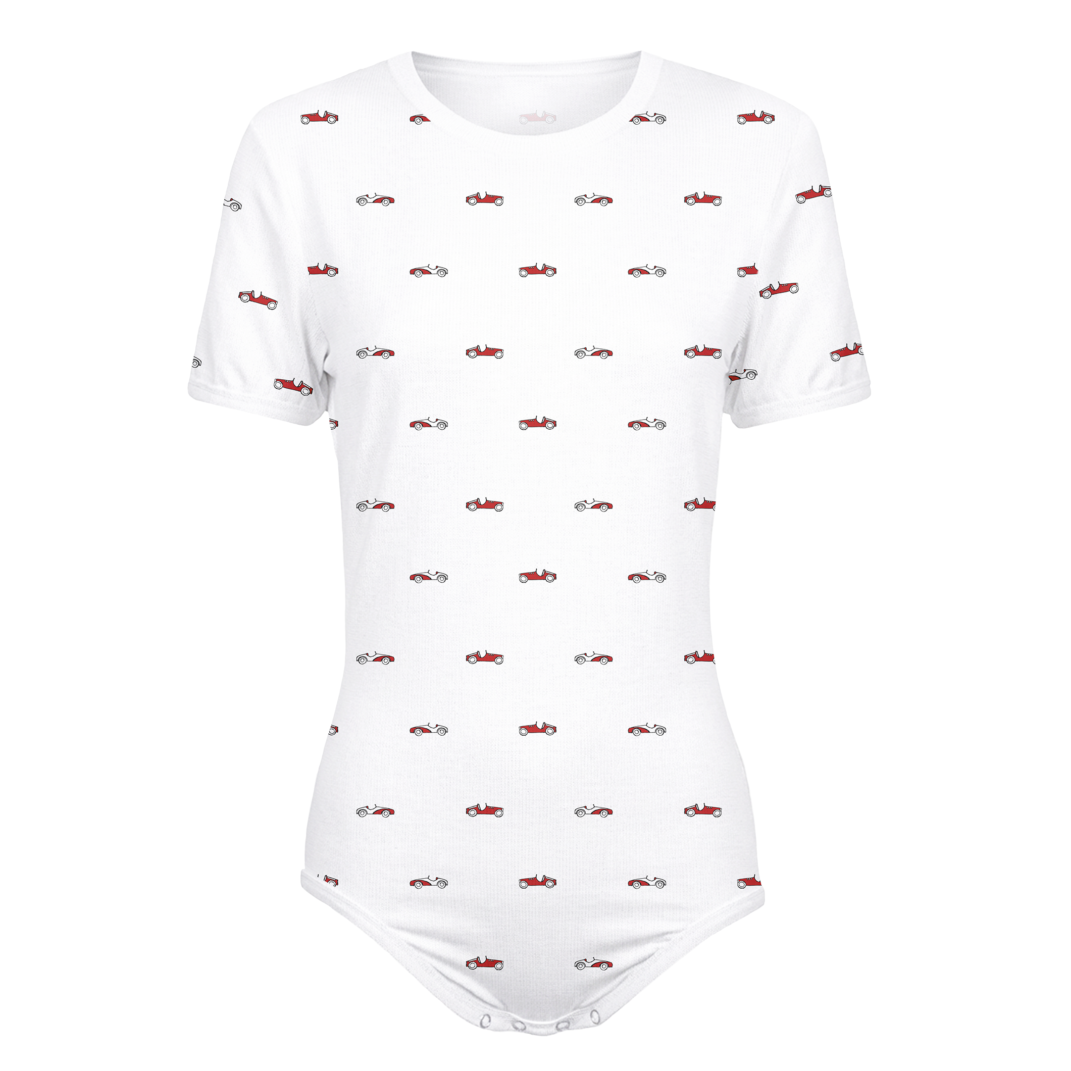 Vintage Race Cars Pattern Onesie