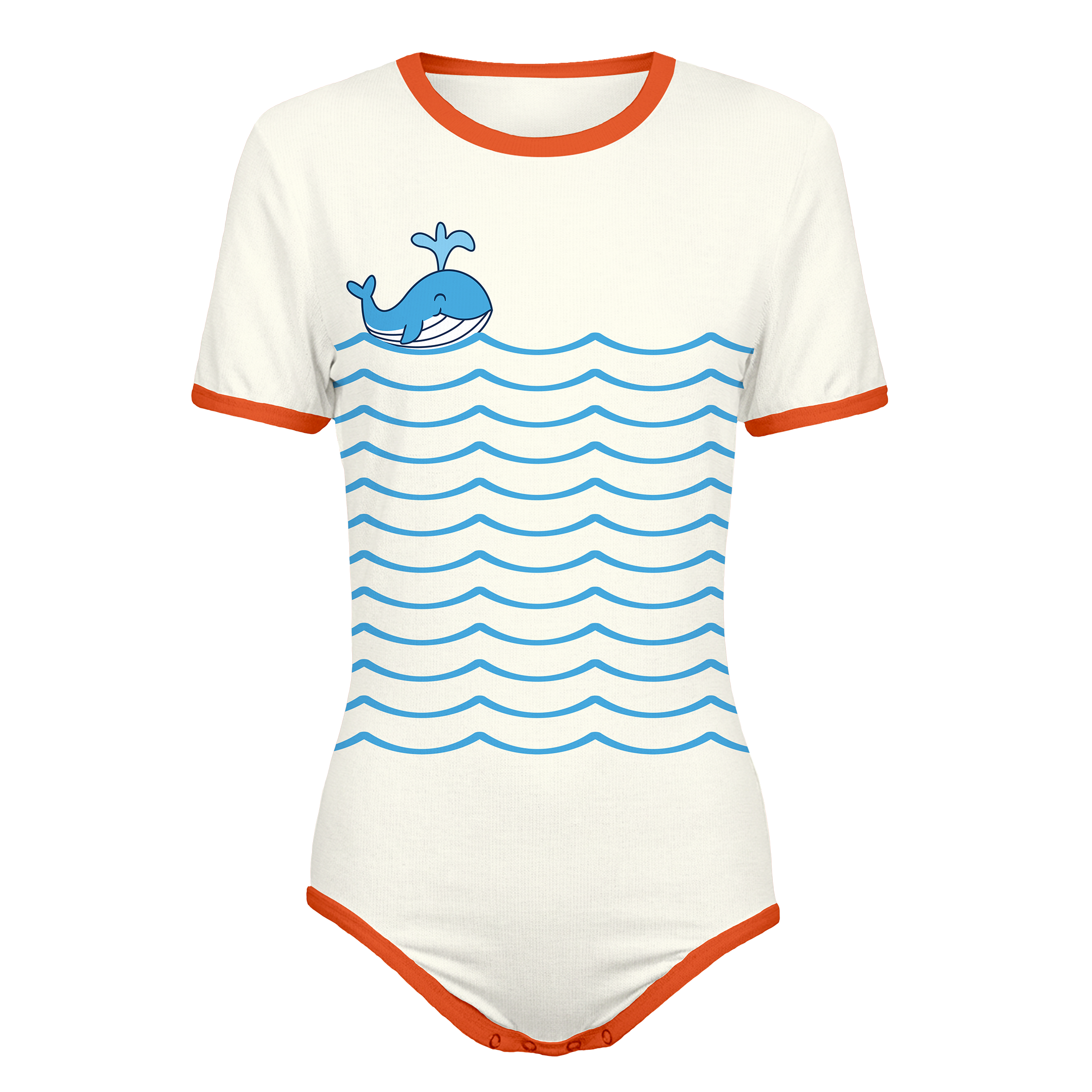 Whale and Waves Onesies