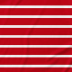 Horizontal White Stripes Onesie