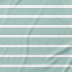 Horizontal White Stripes Onesie