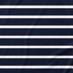 Horizontal White Stripes Onesie
