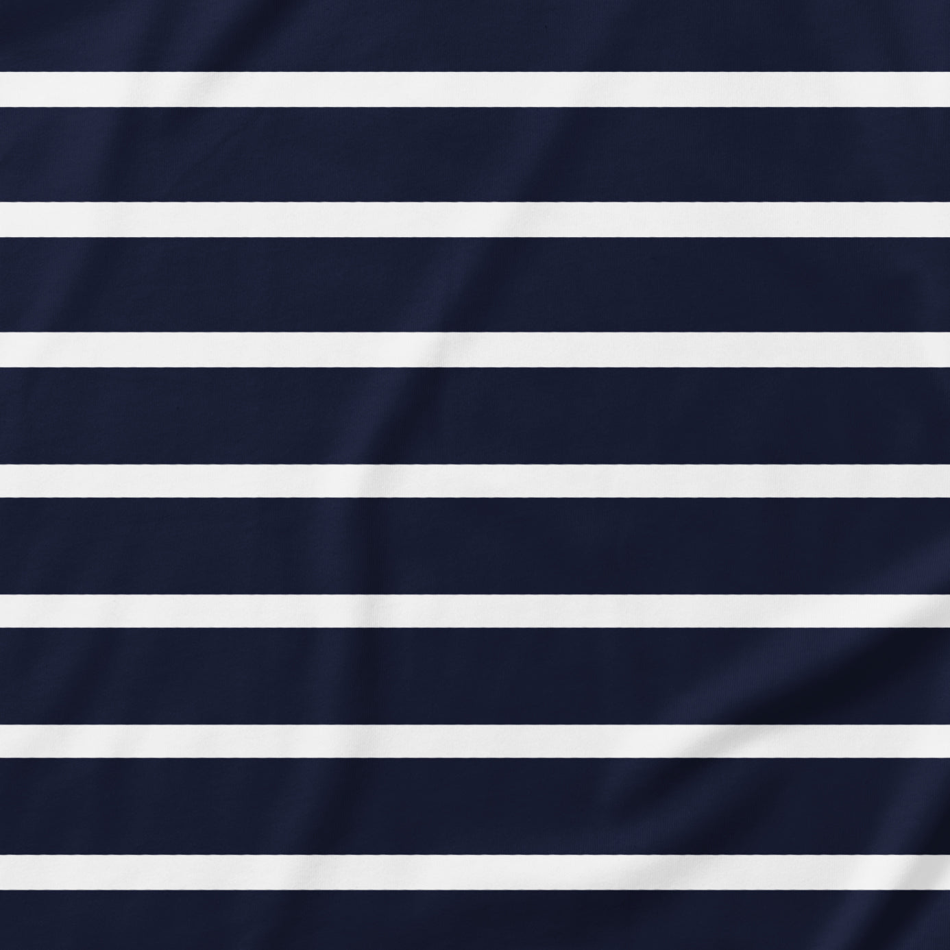 Horizontal White Stripes Onesie