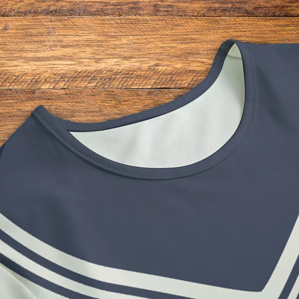 Polar Bear Sailor Onesie Closeup Mockup V1