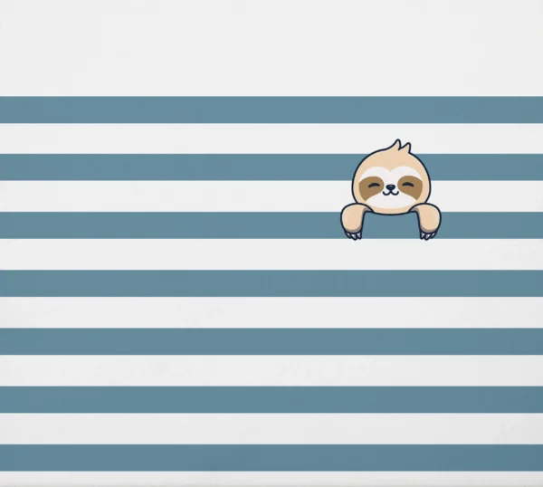 Sloth Design Fabric Closeup