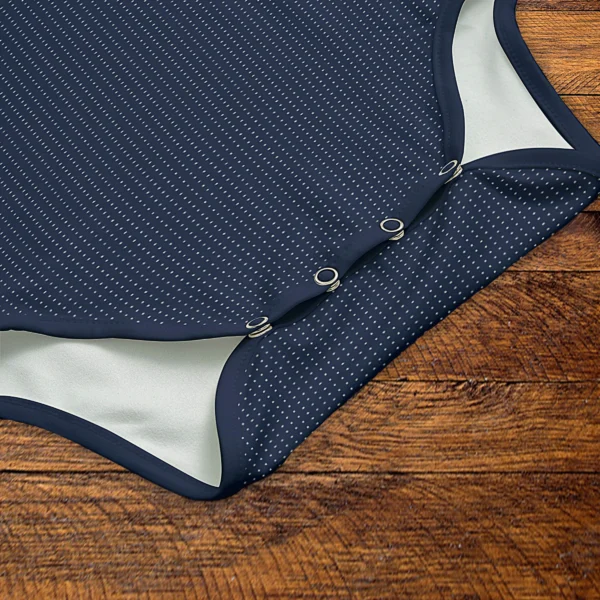 Snaps Closeup Mockup V1 - Navy Onesie