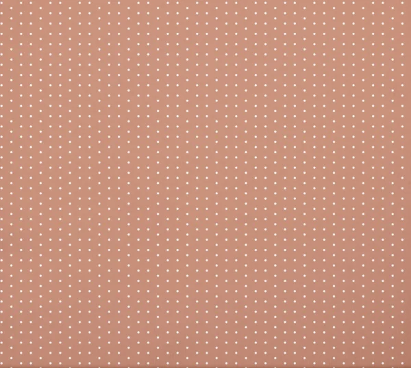 White Dots Peach Fabric Closeup