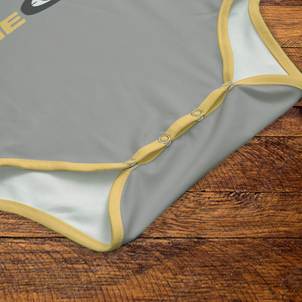 Not Diggin Bedtime Onesie Snaps Closeup Mockup V1