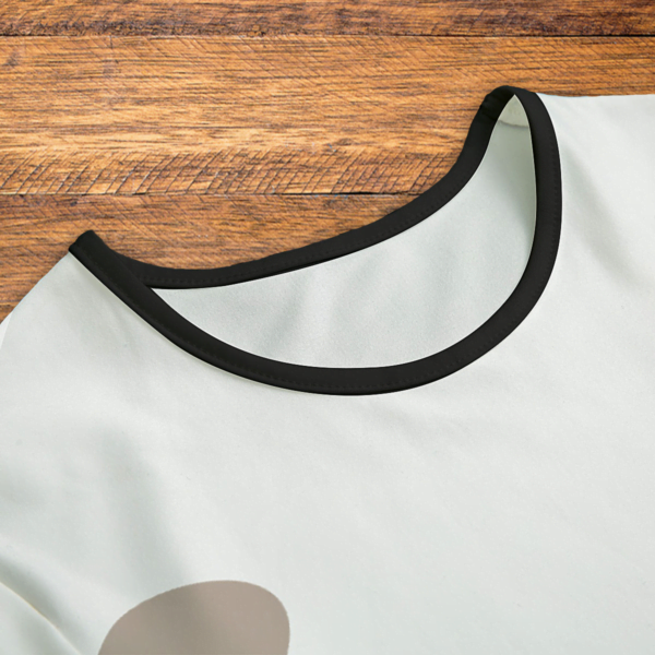 Puppy Black and White Onesie Closeup Mockup V1