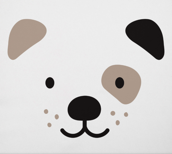 Puppy Dog Design Fabric Closeup