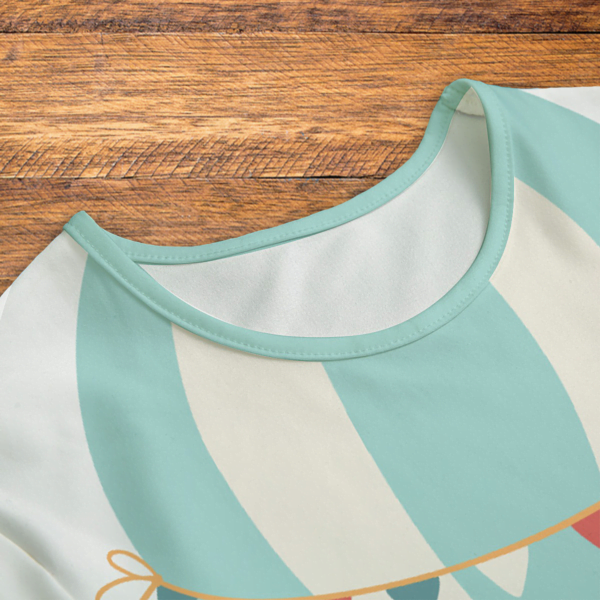 Sloth Wild and Free Balloon Onesie Closeup Mockup V1