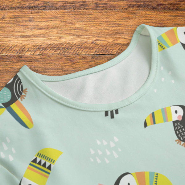 Toucans Green Closeup Mockup V1