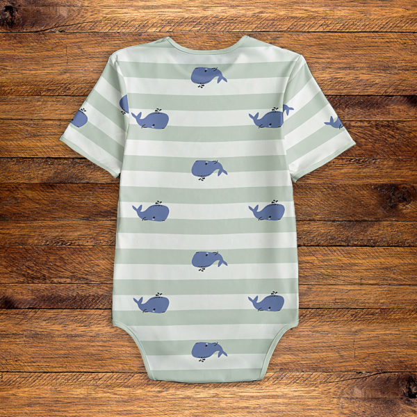 Whales and Stripes Onesie Back Mockup V1