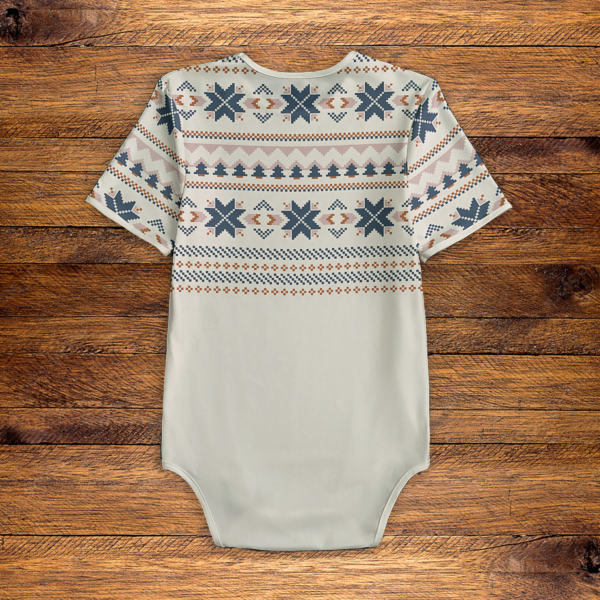 Winter Boho Sweater Onesie Back
