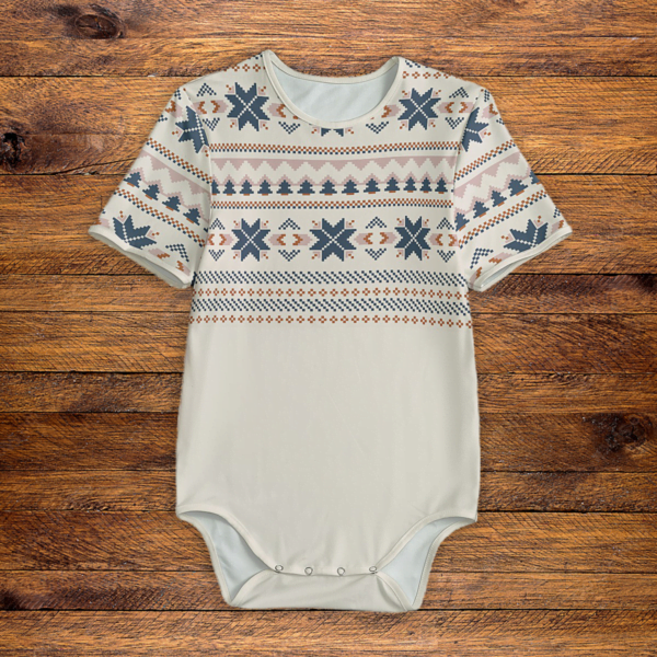 Winter Boho Sweater Onesie Front Mockup