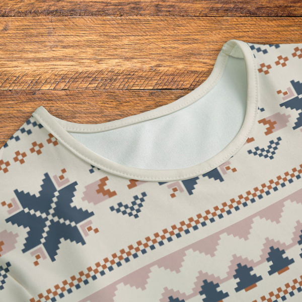 Winter Boho Sweater Onesie Neck