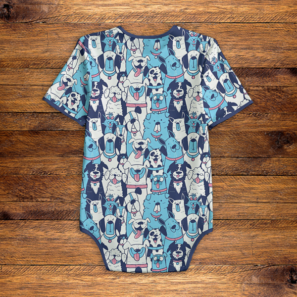 Colorful Dog Pack Onesie Back