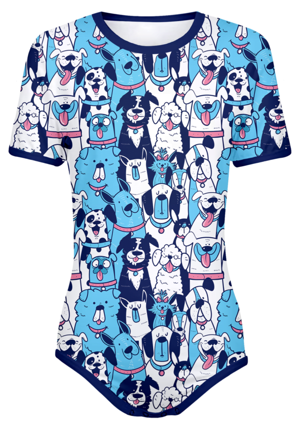 ABDL Adult Snap-Crotch Bodysuit Dog Onesie