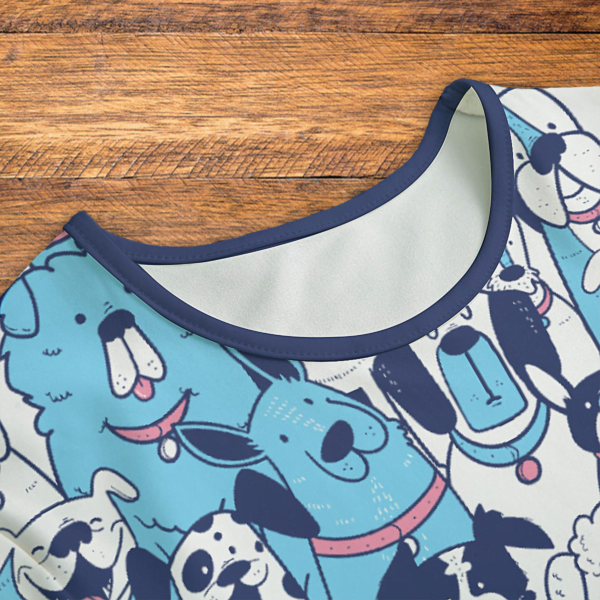 Colorful Dog Pack Onesie Neck