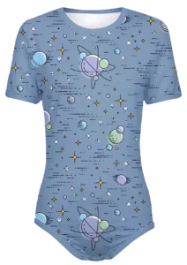 ABDL Planets Snap-Crotch Bodysuit Onesie
