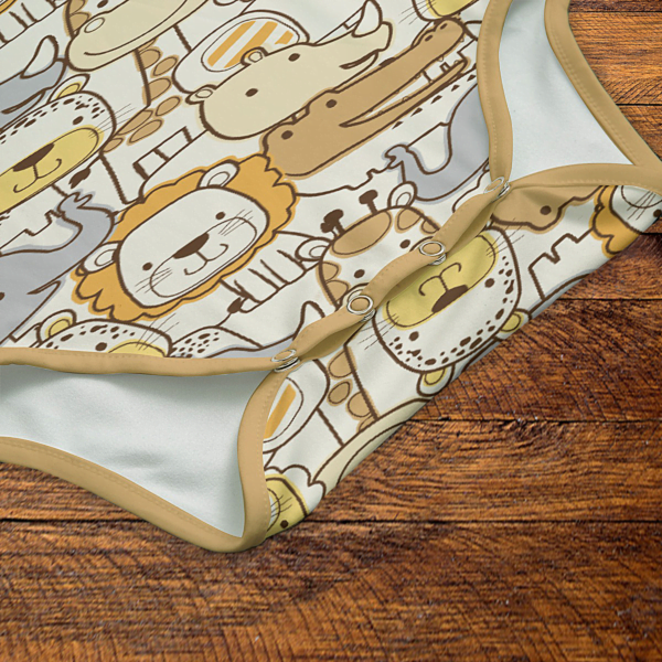 Wild Animals Onesie Snaps