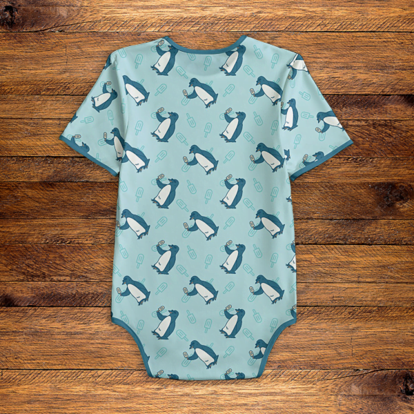 Penguins and Popsicles Onesie Back