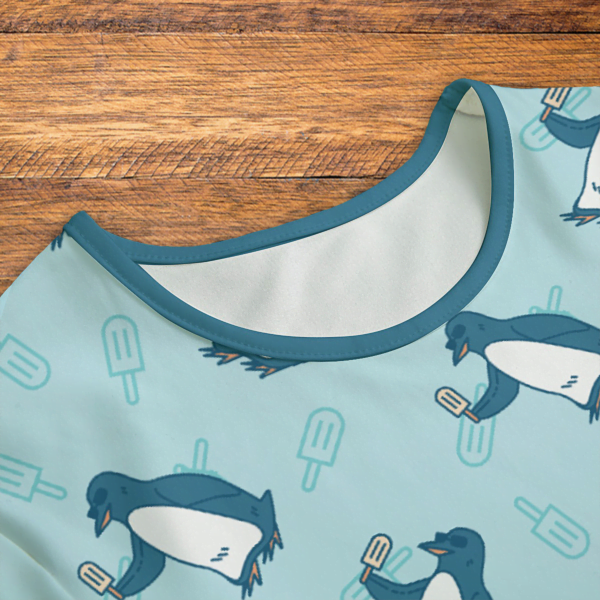 Penguins and Popsicles Onesie Neck