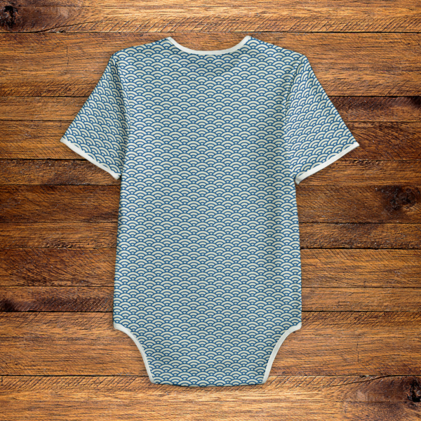 Summer Waves Onesie Back
